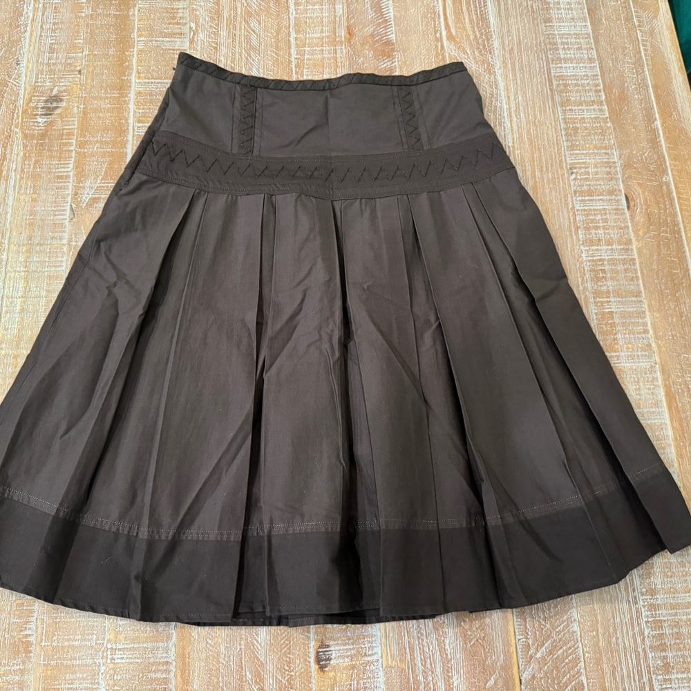 Reiss Brown Midi Skirt